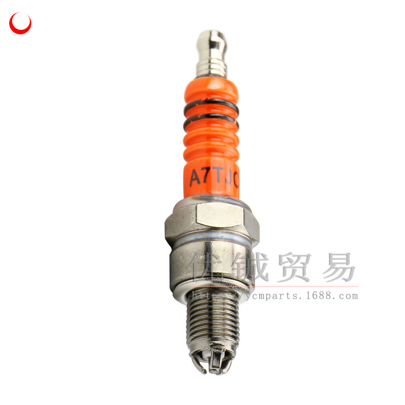 A7 spark plug GY6 scooter spark plug A7TC multi-angle ignition modification red head 3 claw spark plug