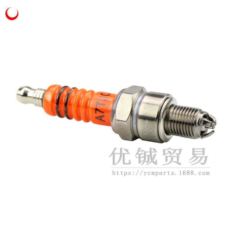 A7 spark plug GY6 scooter spark plug A7TC multi-angle ignition modification red head 3 claw spark plug