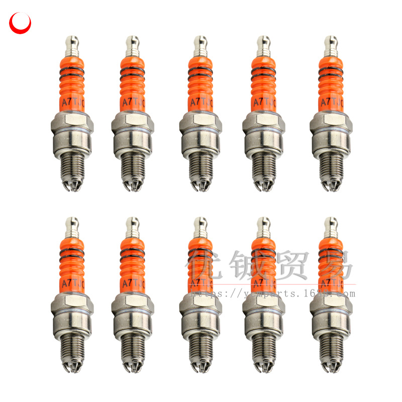 свеча зажигания A7 GY6 для скутера свеча A7TC многогранная модификация красная голова 3-лапковая свеча