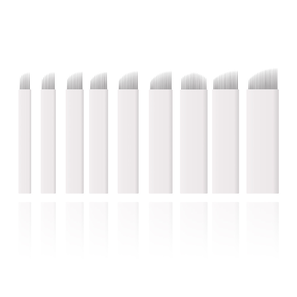 Специализированные для внешней торговли: 0.2 мм татуировочные иглы для светлой кожи, ручные татуировочные иглы, лезвия для татуировки бровей