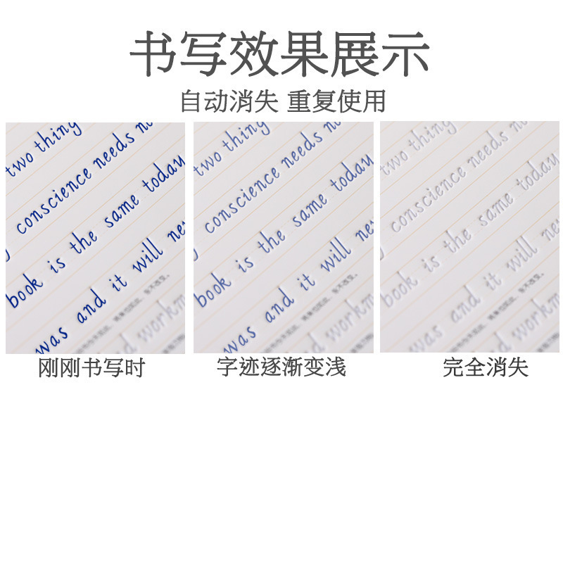 Factory in stock Wholesale automatic disappear refill groove copybook calligraphy practice refill neutral 0.5mm faded refill