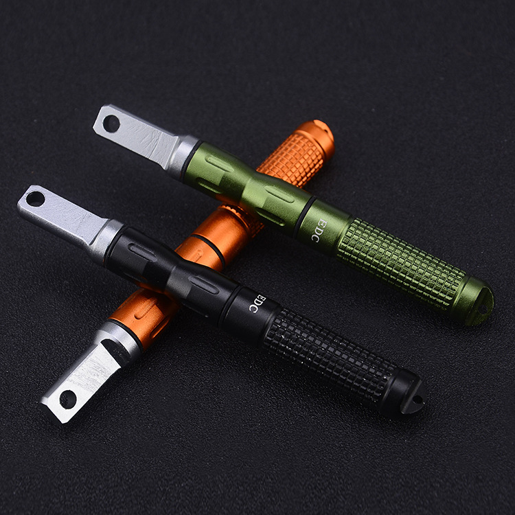 CNC full waterproof outdoor flint lighter stick with super hard alloy blade outdoor camping survival EDC tool