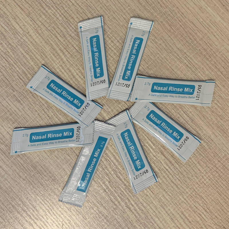 Cleaning Salt, Physiological Saline for Adults and Kidsren, Special Nasal Washing Salt 2.2/2.7/4.5g Single Package Chinese and English