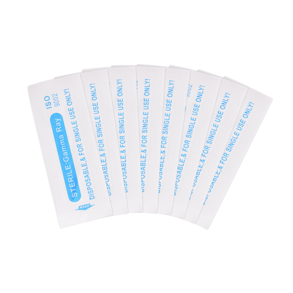 0.2mm circular arc needle fog needle floating eyebrow embroidery fake skin practice embroidery needle piece blue skin embroidery needle