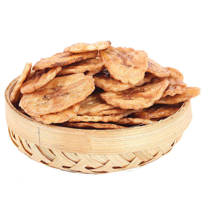 Thai flavor roasted banana slices 10kg bulk wholesale crispy roasted banana slices non-fried bulk dried fruit