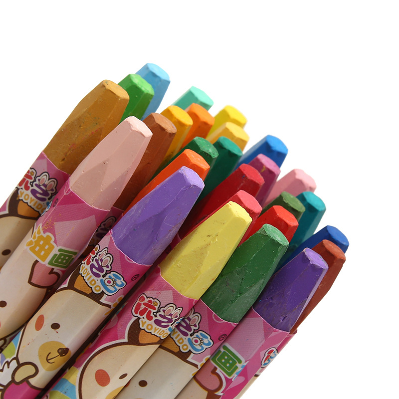 Factory direct cartoon oil painting stick 12 color 18 color 24 color 36 color children's painting set art paintbrush crayons