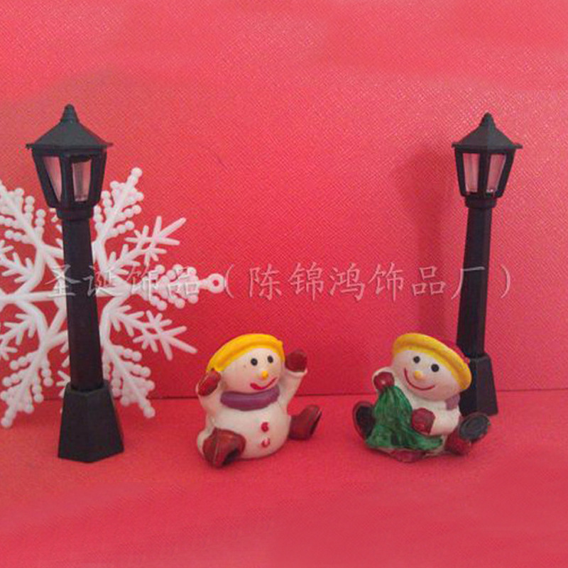WS2-8 8cm 10cm street lamp Christmas accessories doll house Christmas street lamp manufacturers supply