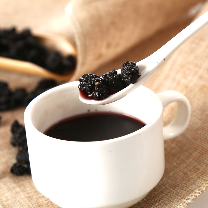 Youkangtai Dried Mulberries 250G/Can Black Mulberries Source Factory Goods Mulberries Dried Mulberries New Goods Mulberries