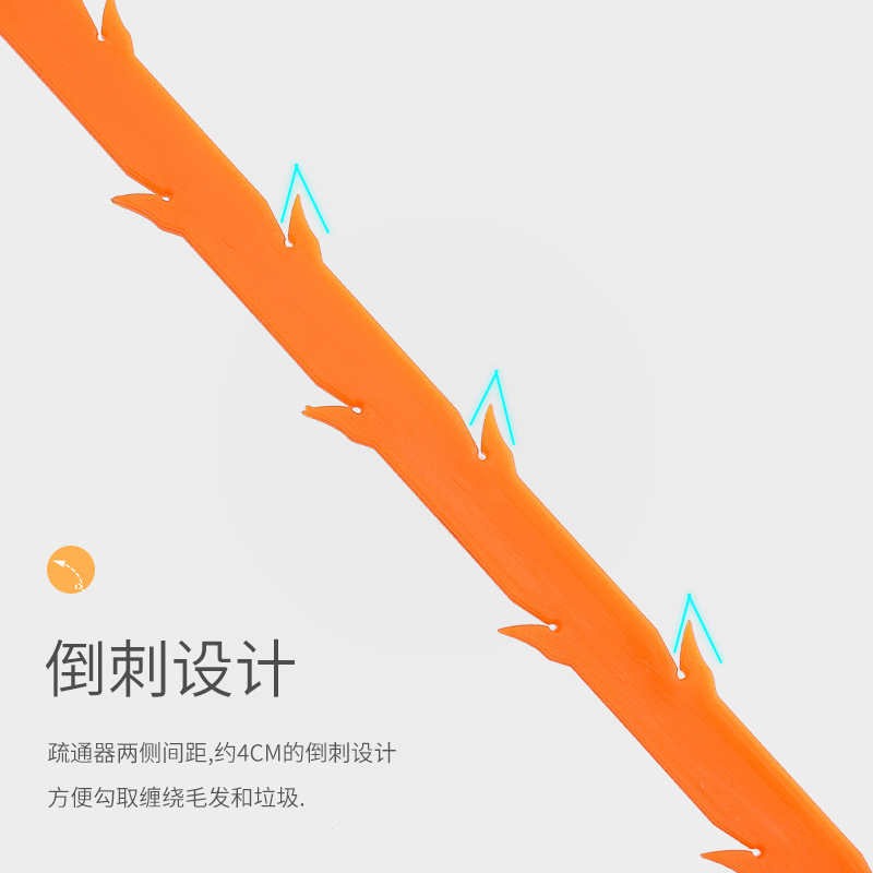 Household kitchen toilet pipe sink hair hair cleaner sewer tool hand toilet dredge