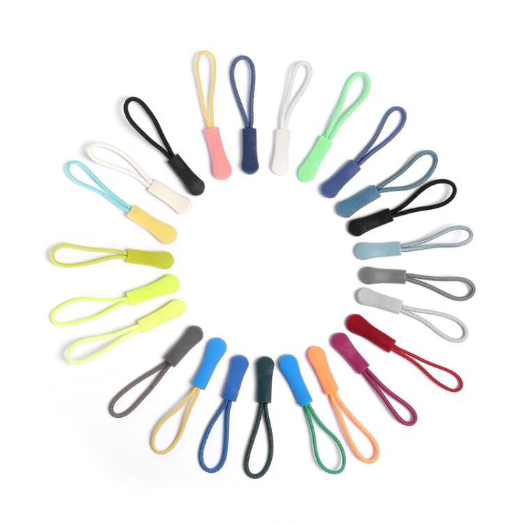Wholesale In-Stock Injection-Molded Zipper Pullers and Tpu Cords for Clothing and Bags, Custom Service Available