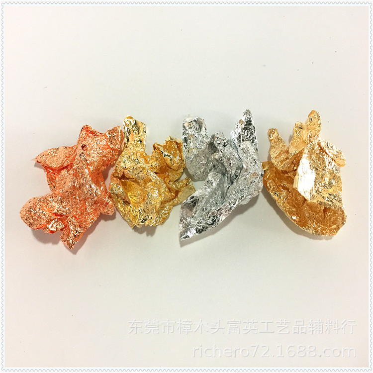 Factory goods gold foil paper imitation gold foil painting nail art decoration imitation silver foil rose gold copper foil Amazon goldleaf