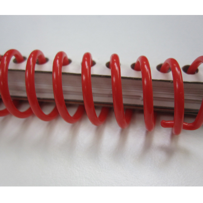 BOYA transparent PVC binding rubber ring children's book ring PET spiral plastic single coil red snake ring