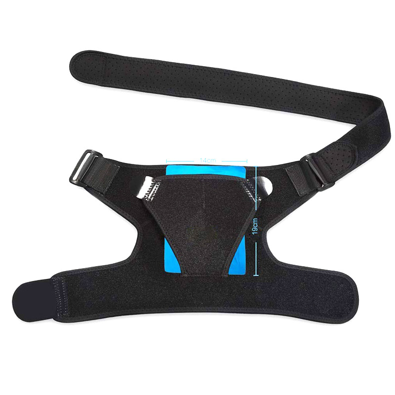 Sports Shoulder Pad Pressurized Adjustable Single Shoulder Belt Protector Outdoor Fitness Basketball Badminton Sports Goods Wholesale