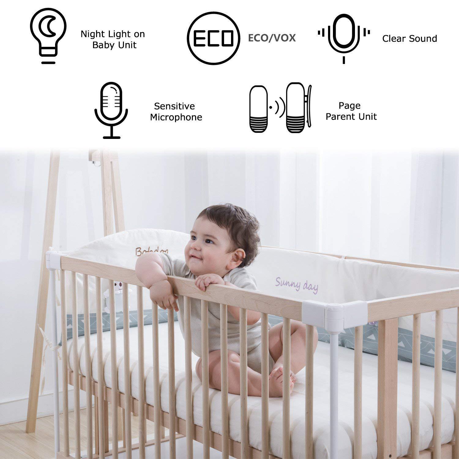 [MCZL] High quality 8 years Baby Monitor Monitor walkie-talkie two-way intercom night light