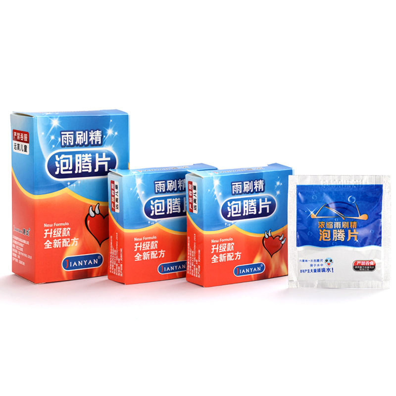 Wiper Essence Effervescent Tablets Car Glass Water Solid Wiper Summer Cleaning Agent Oil Film Cleaning and Decontamination Yiwu