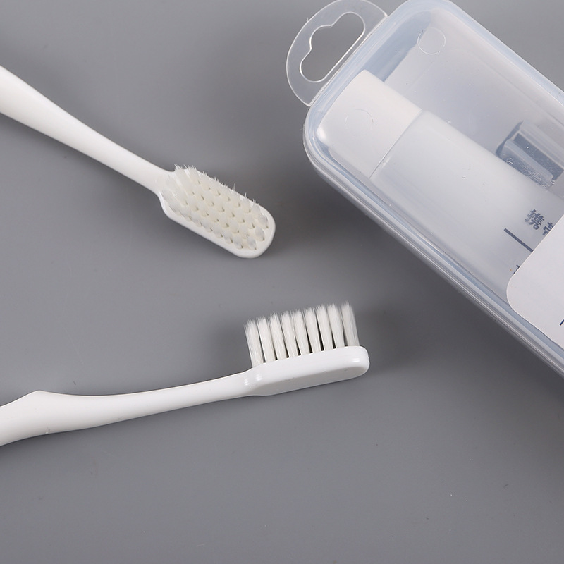 High-end quality portable travel toothbrush toothpaste adult business trip travel Hotel Hotel Dental Hospital soft bristle toothbrush
