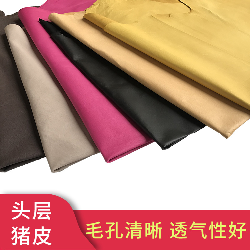 Special Offer for Top-Grain Sow Leather, Genuine Leather, Direct Sale from Manufacturer, High-Quality Eco-Friendly Water-Dyed Leather