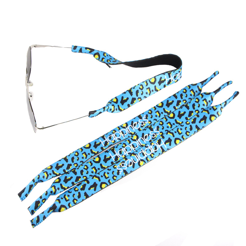 Amazon Cross-Border High-Quality Sports Glasses Straps Customized Camouflage Silk Screen Thermal Transfer Floating Diving Material Glasses Straps