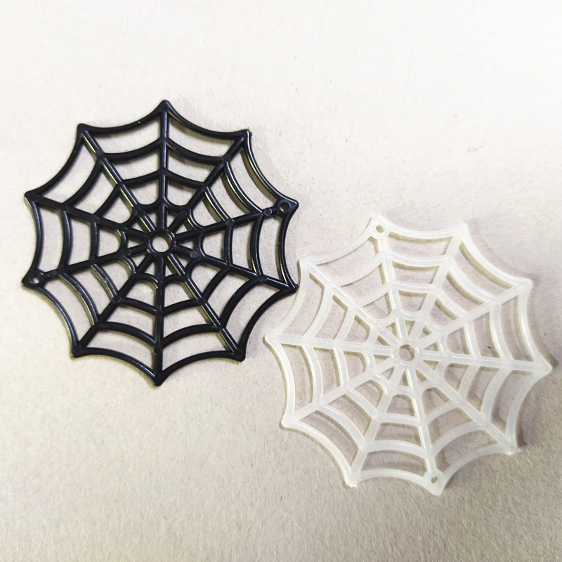 Halloween Plastic Spider Web 5.5cm Spider Web Scene Ghost Festival Ball DIY Decorative Pendant Can Be Packed in a Small Bag