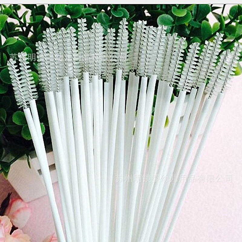 Прямые поставки, щетка для трубочек, аксессуары для бутылочек, пластиковая щетка, нержавеющая сталь