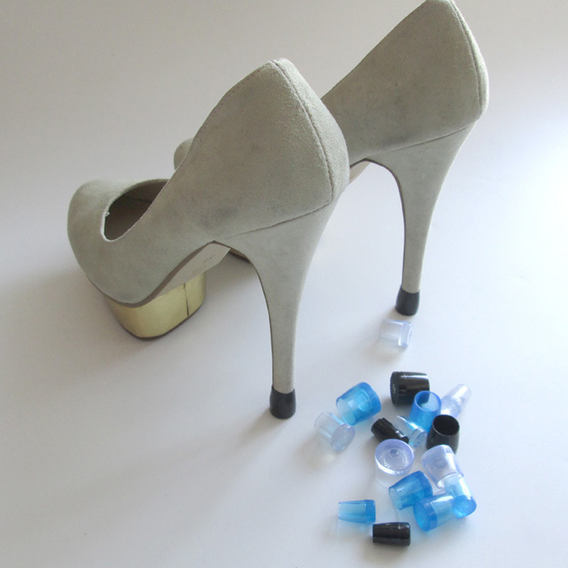 Защитный чехол для каблука для обуви на каблуках, маленький круглый каблук, заглушка, утолщенный, износостойкий, бесшумный, чехол для маленького каблука