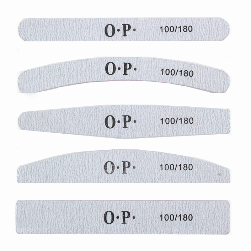 Purple Heart/white heart gray half-moon nail file banana tool nail setback strip eva nail tool polishing