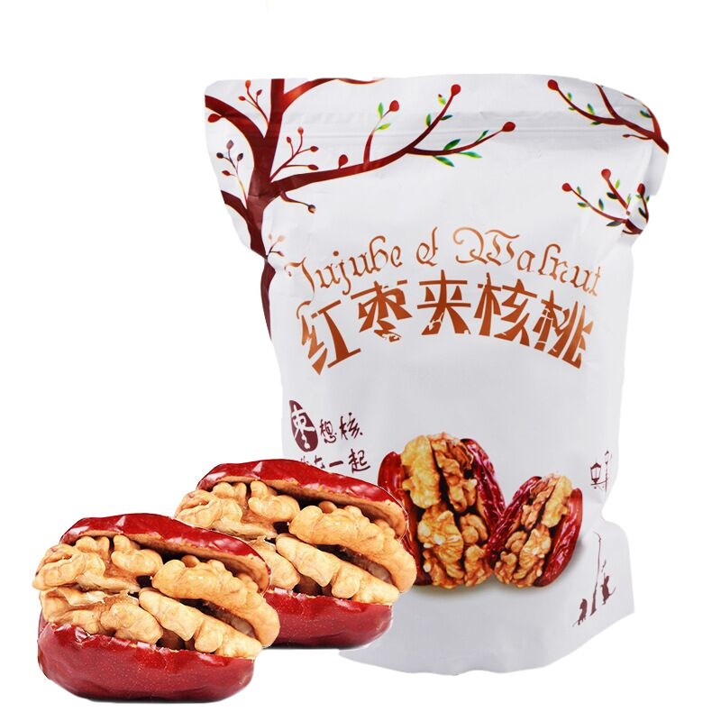 Factory wholesale jujube with walnut Xinjiang Hotan jujube with walnut kernel 500g bag large quantity discount