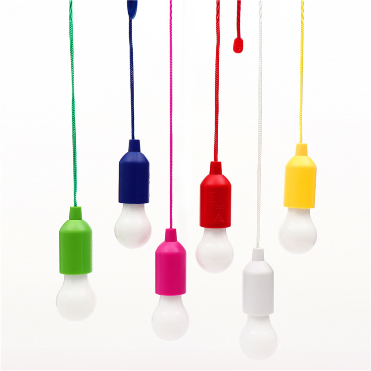 LED portable colorful drawstring lamp retro lighting tent camping camping cable bulb cable night light