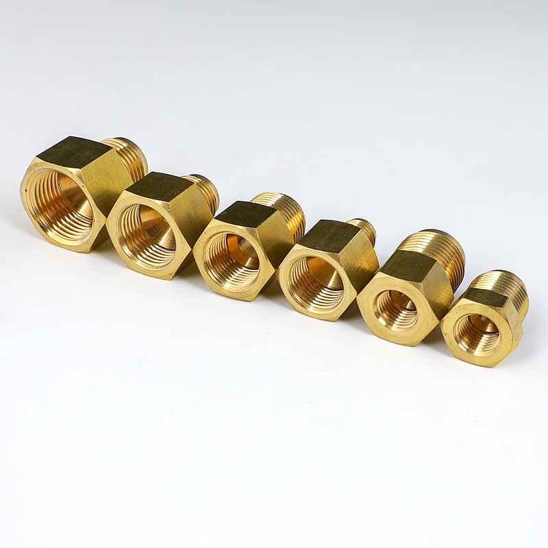 Supply brass joint air conditioner inner and outer wire adapter copper wire internal thread copper variable diameter adapter