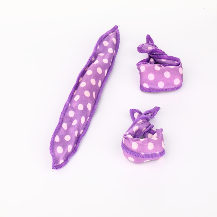 Cross-Border Polka Dot Hair Curler Sponge Pear Blossom Curler Hair Styling Curling Iron Sleep Styling Tool