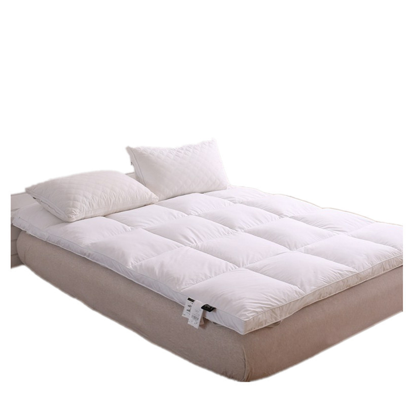 Hotel Mattress Thickened Folding Mattress Feather Velvet Warm B&B down Cushion Dormitory Double 1.68m