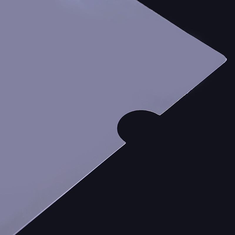 Factory Direct Supply A4 Folder L-Shaped Single-Chip Folder Logo File Protective Cover Transparent Single-Page Folder Two-Page Folder Wholesale