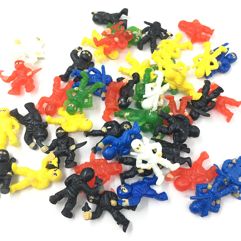 Cross-Border Pvc Mini Japanese Ninja Toys That Can Be Inserted into Gashapon Machines, Wholesale Storage and Collection Trendy Ninjas