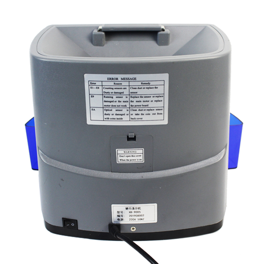 XD-9005 multi-country foreign currency coin clearing machine coin counting machine number coin machine sorting machine.