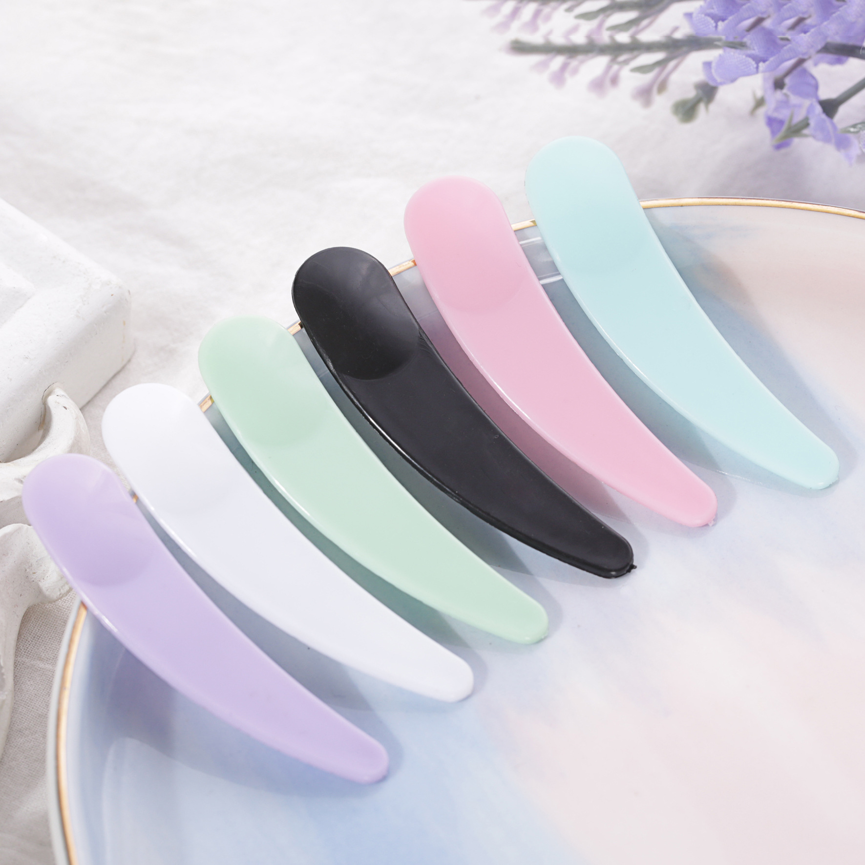 Crescent Spoon, Small Scoop, Facial Mask Stick Spoon, Facial Cream Spoon, Cosmetic Packaging Tool, Manufacturer Ready Stock