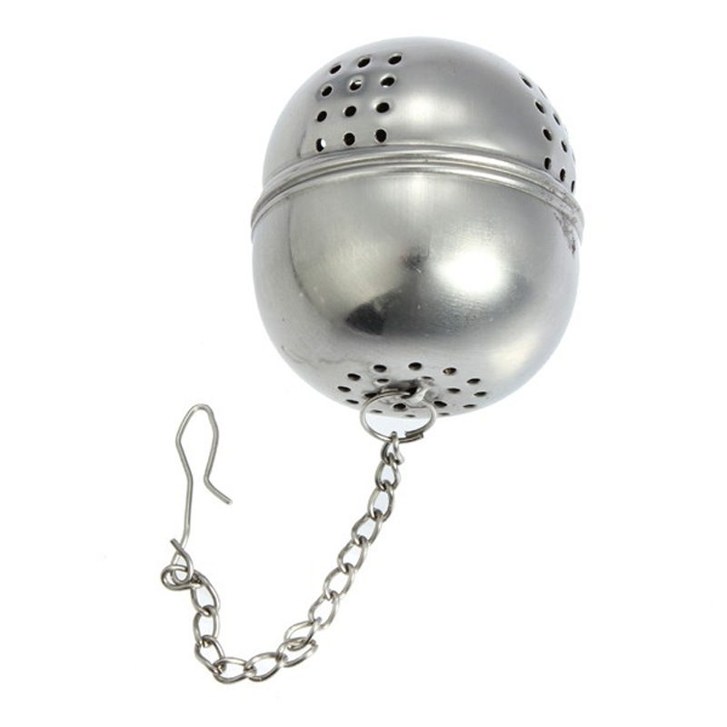 Huazhan stainless steel tea strainer taste treasure, tea compartment European and American new products, camphor ball cross-border export material ball best-selling products