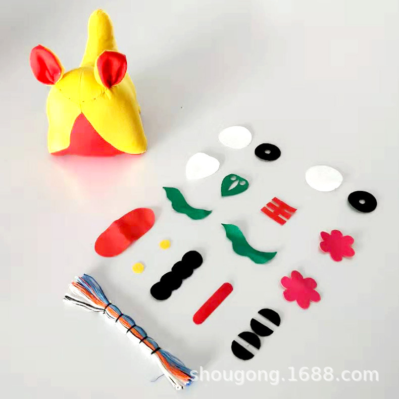 Ручная работа тканевый тигр DIY традиционная марионетка фестиваль драконьих лодок родительско-детская активность материалы для ручной работы саше DIY