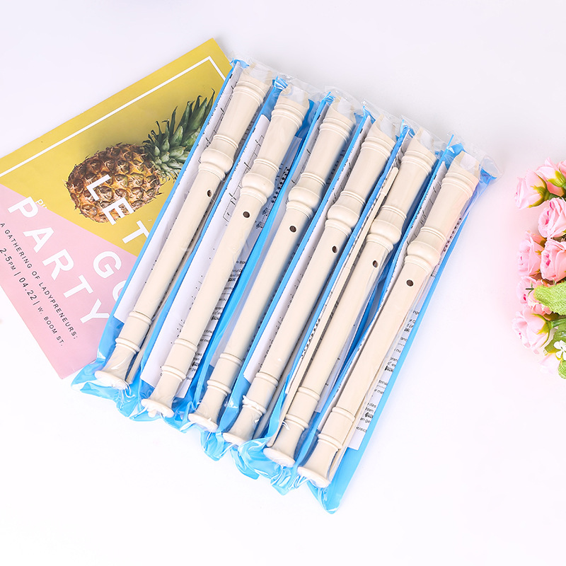 New 8-Hole Student Kidsren's Recorder German-Style Treble Plastic Flute Wind Instrument Factory Direct Supply Recorder Wholesale