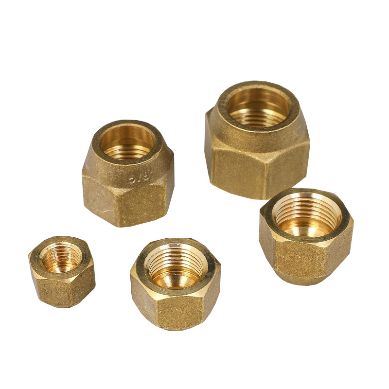 Air conditioning accessories brass nazi inch metric copper nut thin thick boutique copper nut spot 20 PCs