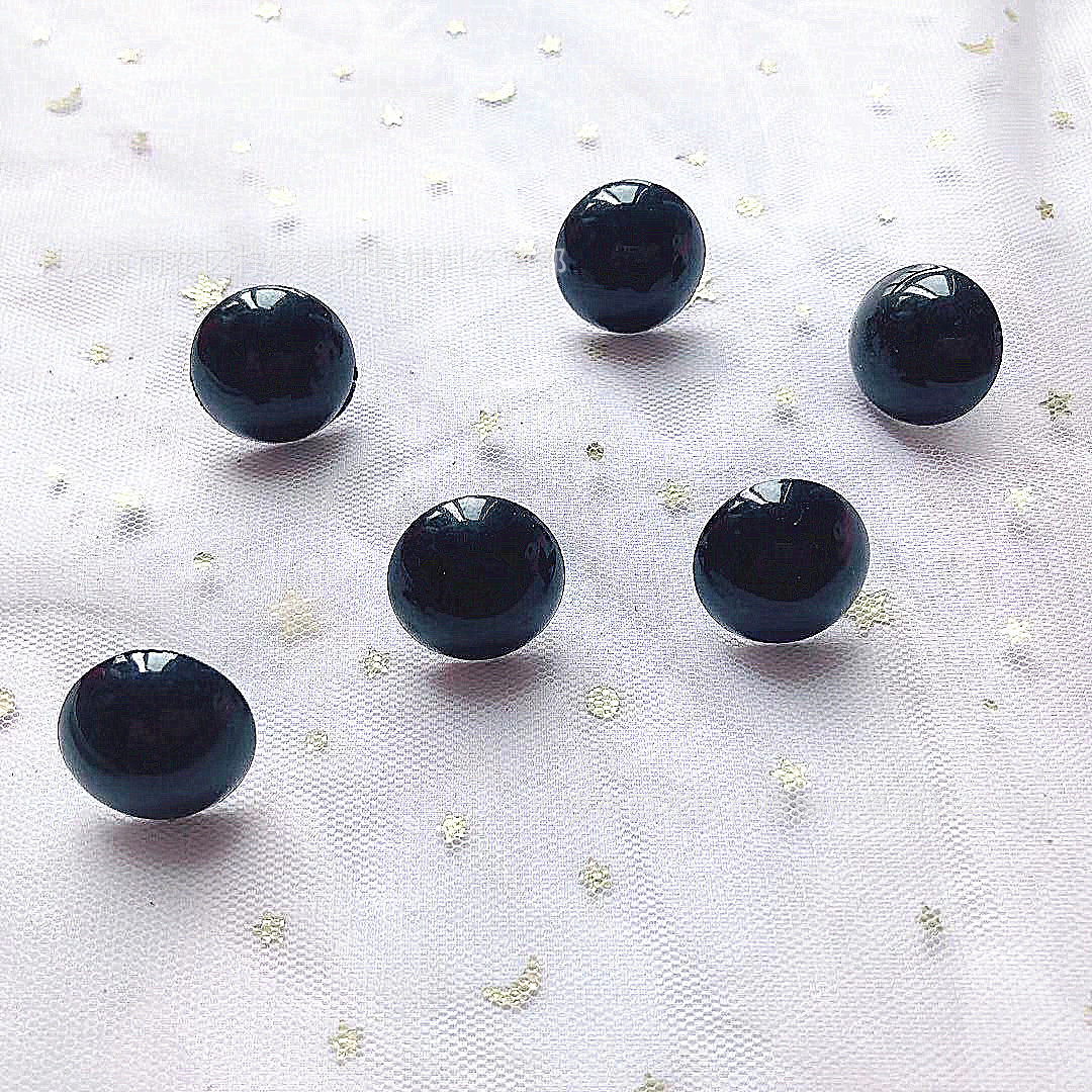 Teddy Bear Doll Full Black Bean Thread Eyes DIY Accessories Fabric Doll Accessories Good Brightness Cross-border Amazon