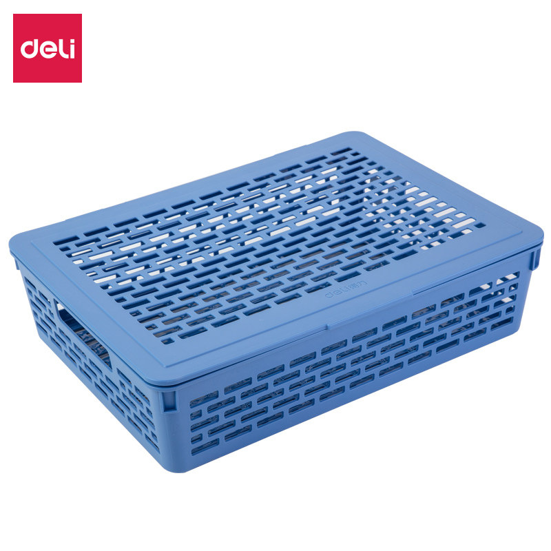Deli 924 mesh file basket document basket A4 plastic File frame collection basket storage box office basket