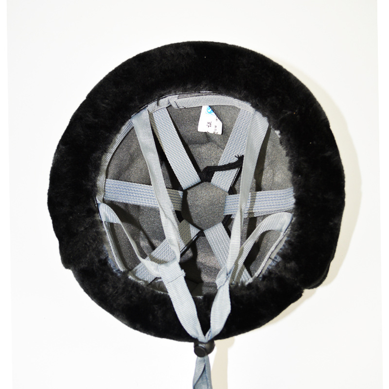 Shield guard winter cotton safety helmet construction site construction warm construction engineering cold-proof anti-smashing cotton helmet Lei Feng cap men