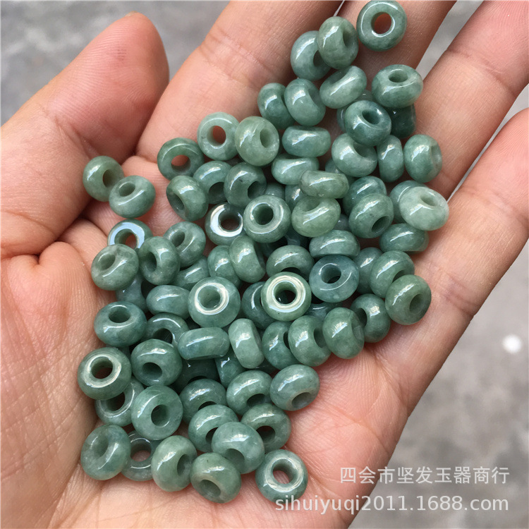 Jade wholesale a goods Jade jade ring jade accessories small circle DIY craft materials loose beads jewelry accessories