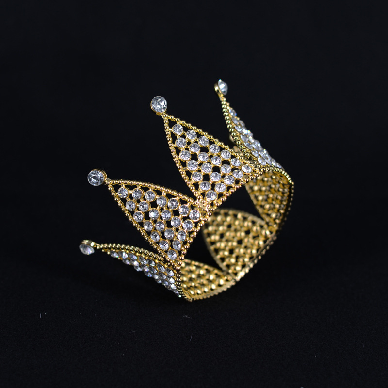 Cross-Border Hollow Birthday Cake Crown Decoration Set Love Ornaments Birthday Flower Decoration Accessories Crown Factory