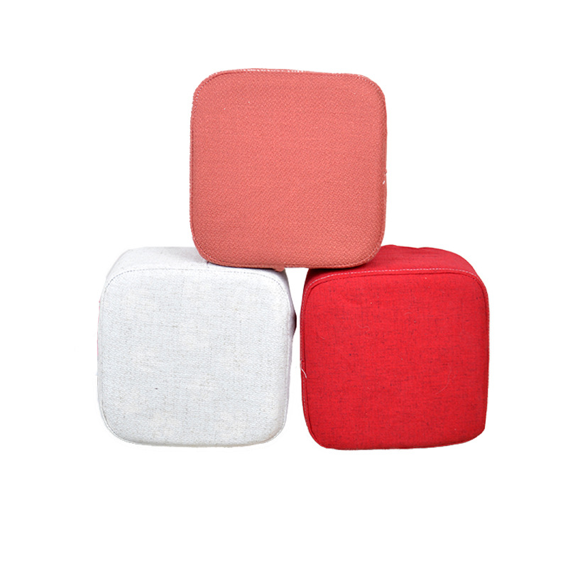 Shoe-Changing Stool, Fabric Stool, Small Square Stool, Fabric Gift Stool, Removable and Washable Fabric Stool, Home Gift, Can Be Printed with Logo