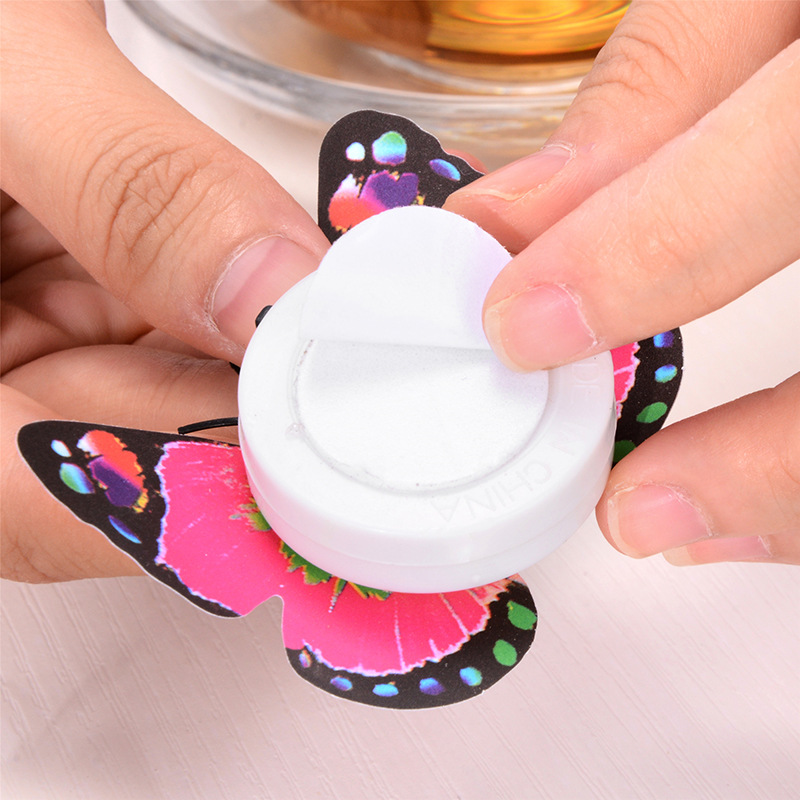 Creative Colorful Butterfly Night Light, Adhesive Led Decorative Wall Lamp, Glowing Butterfly Street Stall Supply