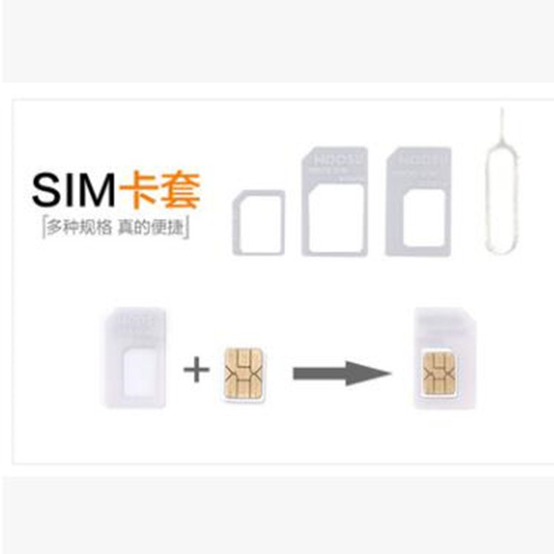 Applicable to four-in-one mobile phone restore card holder Android Nano sim restore card holder Portable Universal card holder card pin