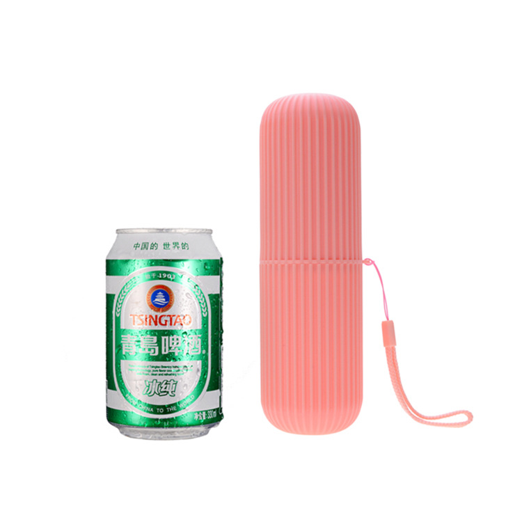 Vertical Stripes Travel Wash Cup Toothbrush Cup Toothpaste Storage Box Portable Toothbrush Box Toothbrush Bucket Simple Mouthwash Cup