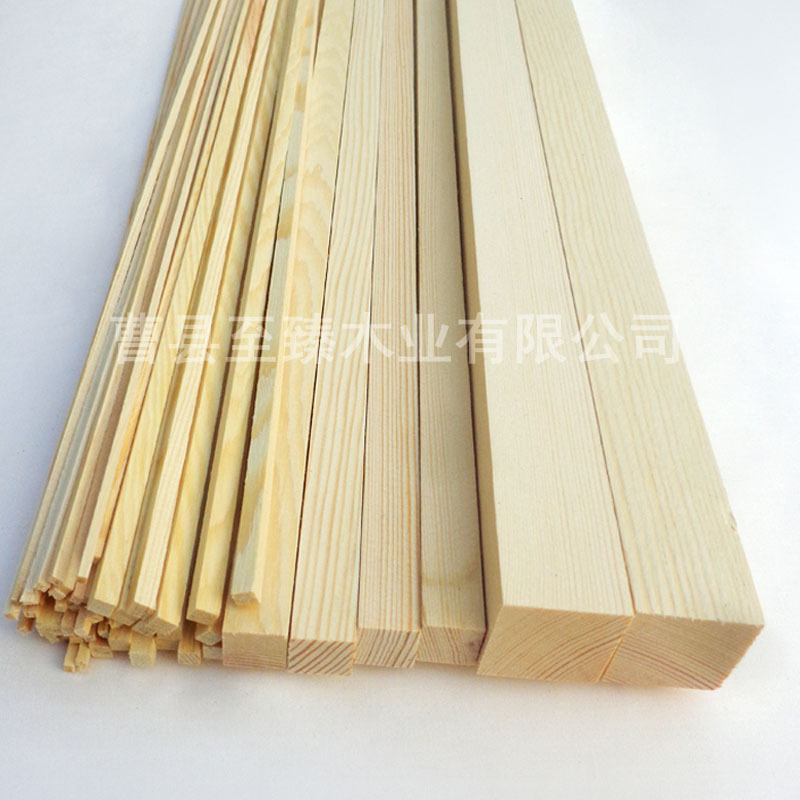 Деревянная полоска из сосны квадратная доска для моделирования DIY круглая деревянная палочка