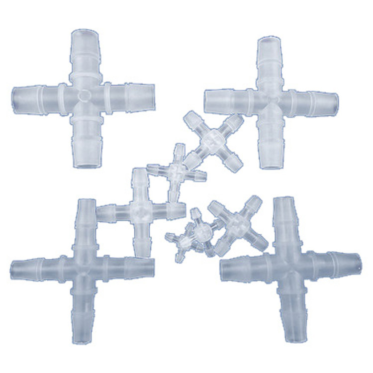 Hose cross four-way pagoda connector plastic water separator fish tank accessories hose nozzle connection valve PP material